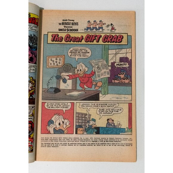 Walt Disney The Beagle Boys Vs. Uncle $crooge Comic Book Whitman 40¢ - Picture 6 of 13